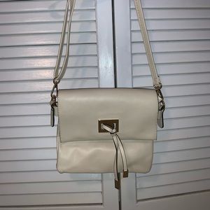 WORN ONCE. Cream cross body purse